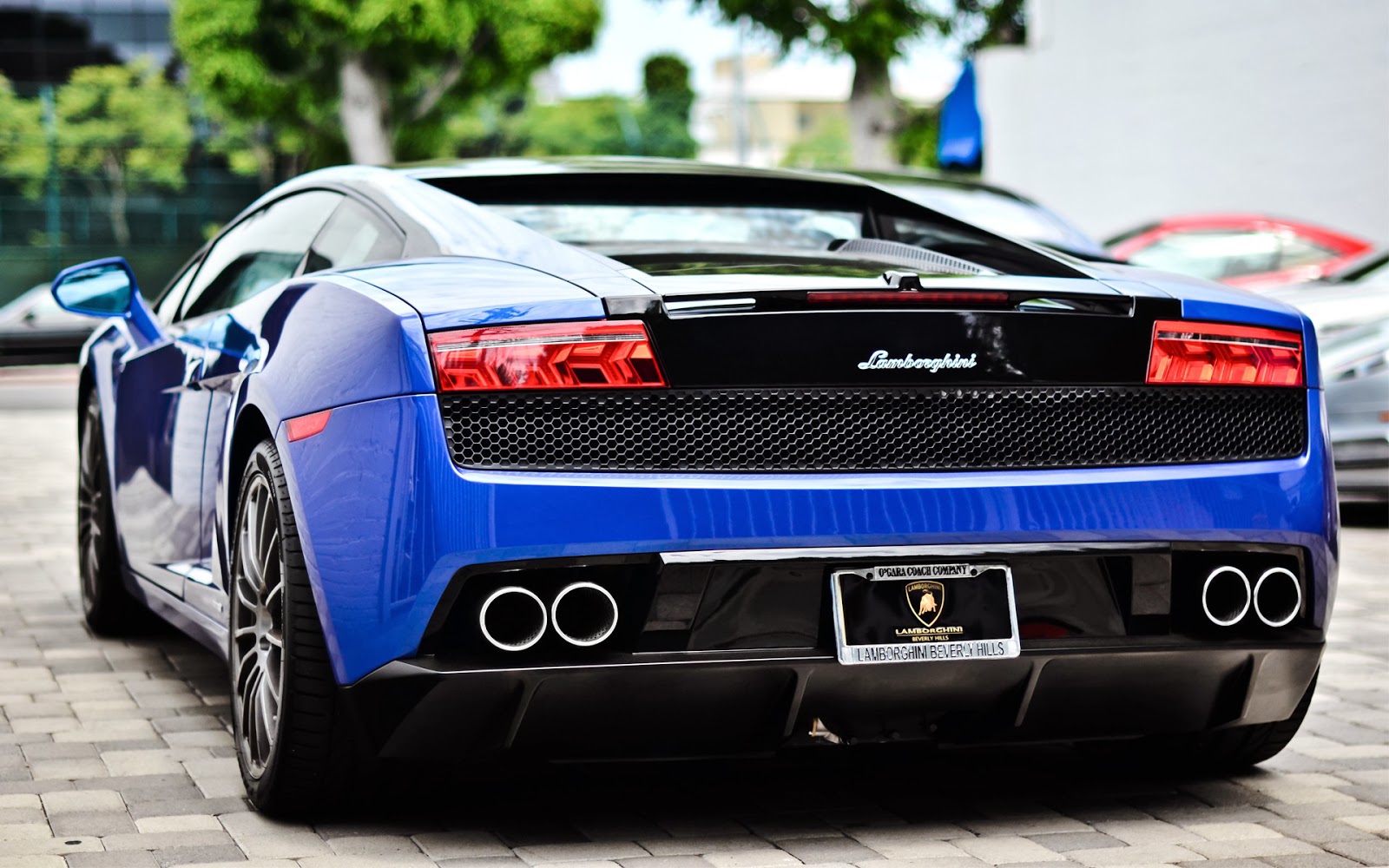 Black And Blue Lamborghini 7 Background - Hdblackwallpaper.com