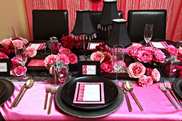 Pink And Black Decorations 1 Background - Hdblackwallpaper.com