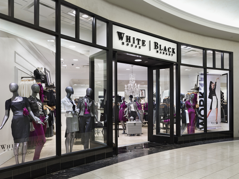 white and black store