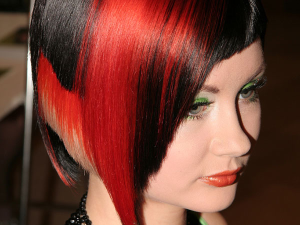 7. 10 Edgy Short Red and Black Hairstyles for a Unique Style - wide 11